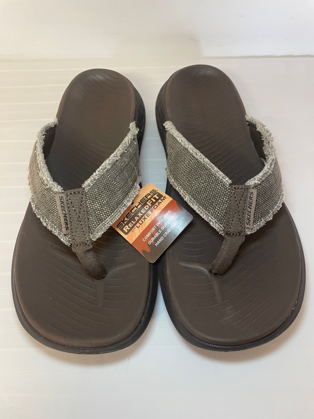 Skechers Parson Sd - Gino Sandal relaxed fit luxe foam flip flops men’s size 10